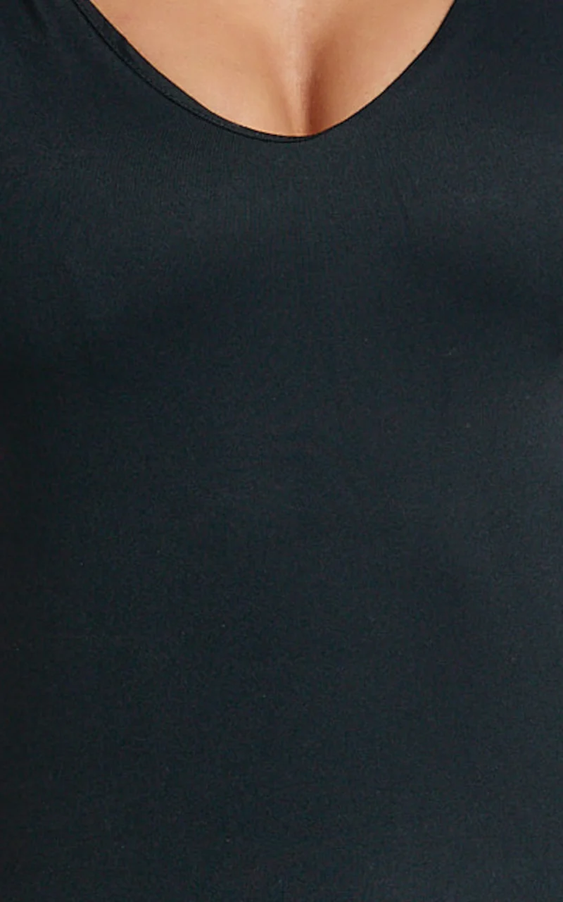 Cady Top - Scoop Neck Top in Black