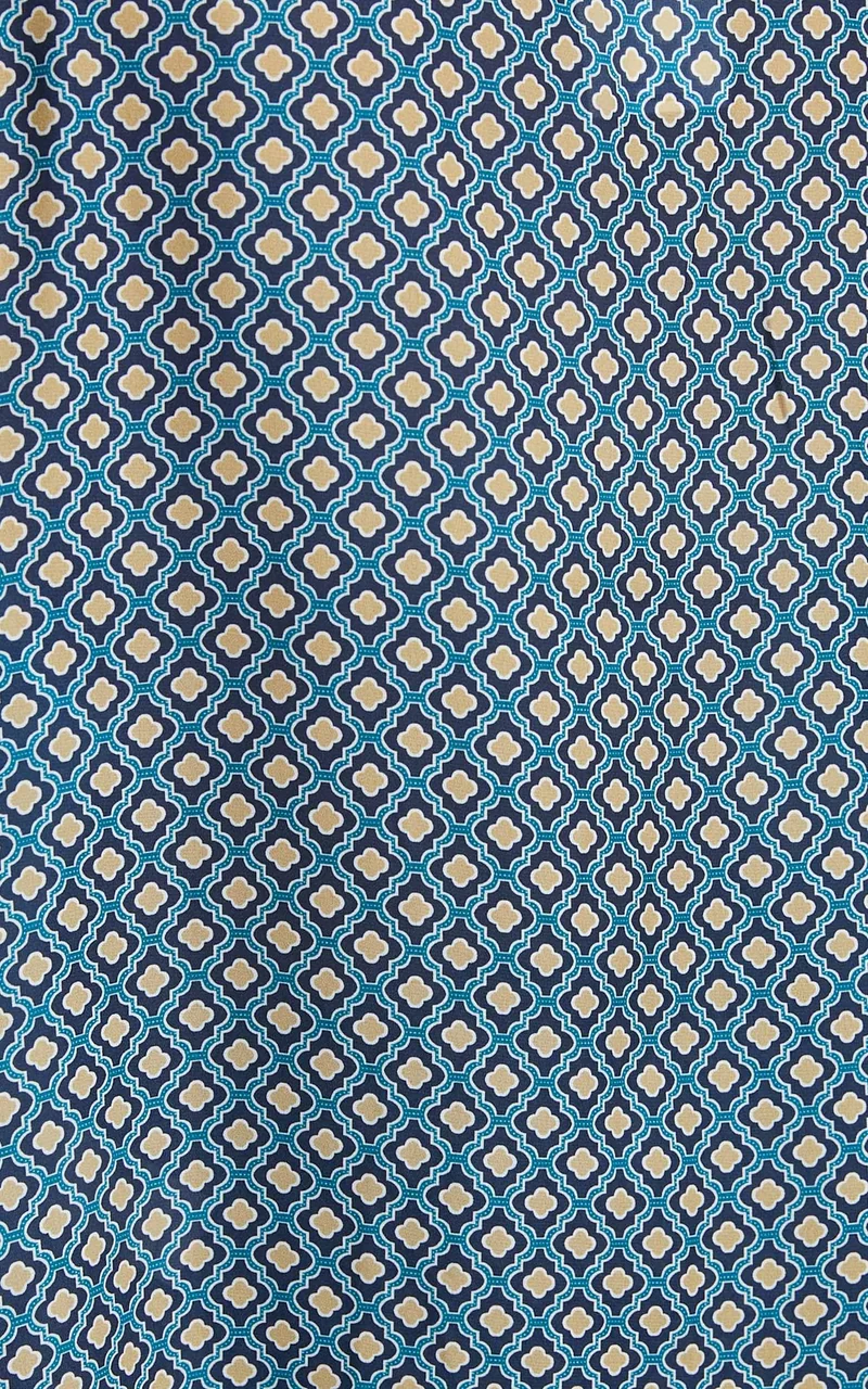 Brunita Shirt - Relaxed Short Sleeve Shirt in Tile Geo