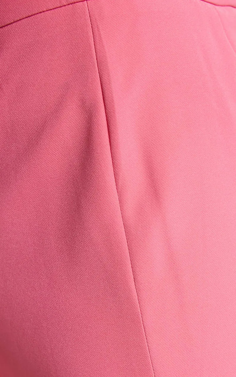 Shaima Mini Skirt - Split Low Rise Micro Skirt in Pink