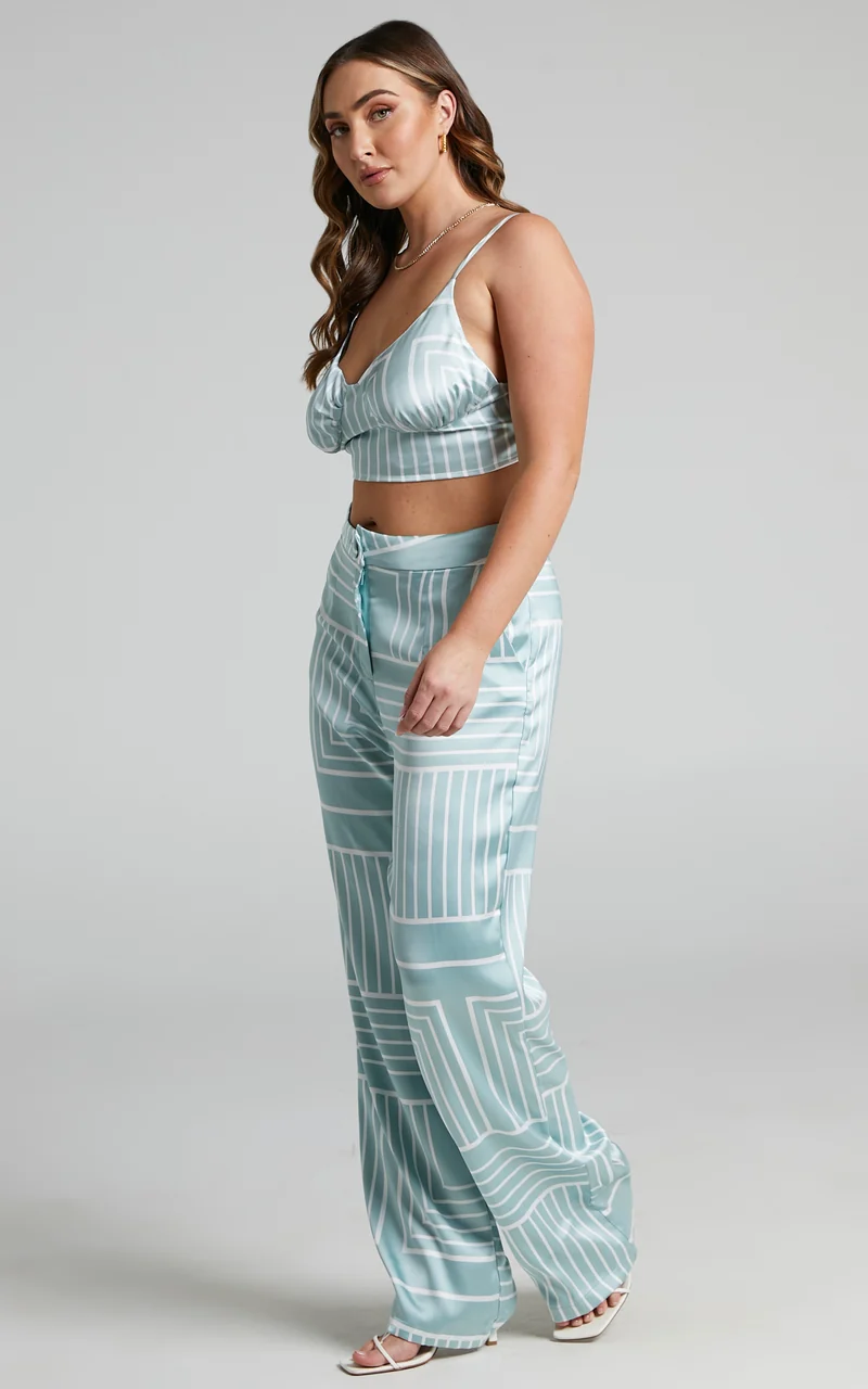 4th & Reckless - Francesca Top in Sage Print