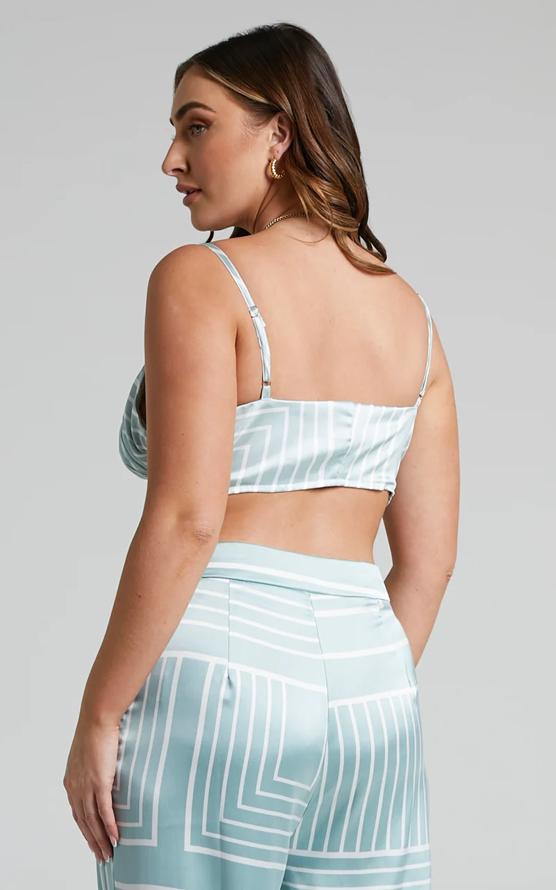 4th & Reckless - Francesca Top in Sage Print