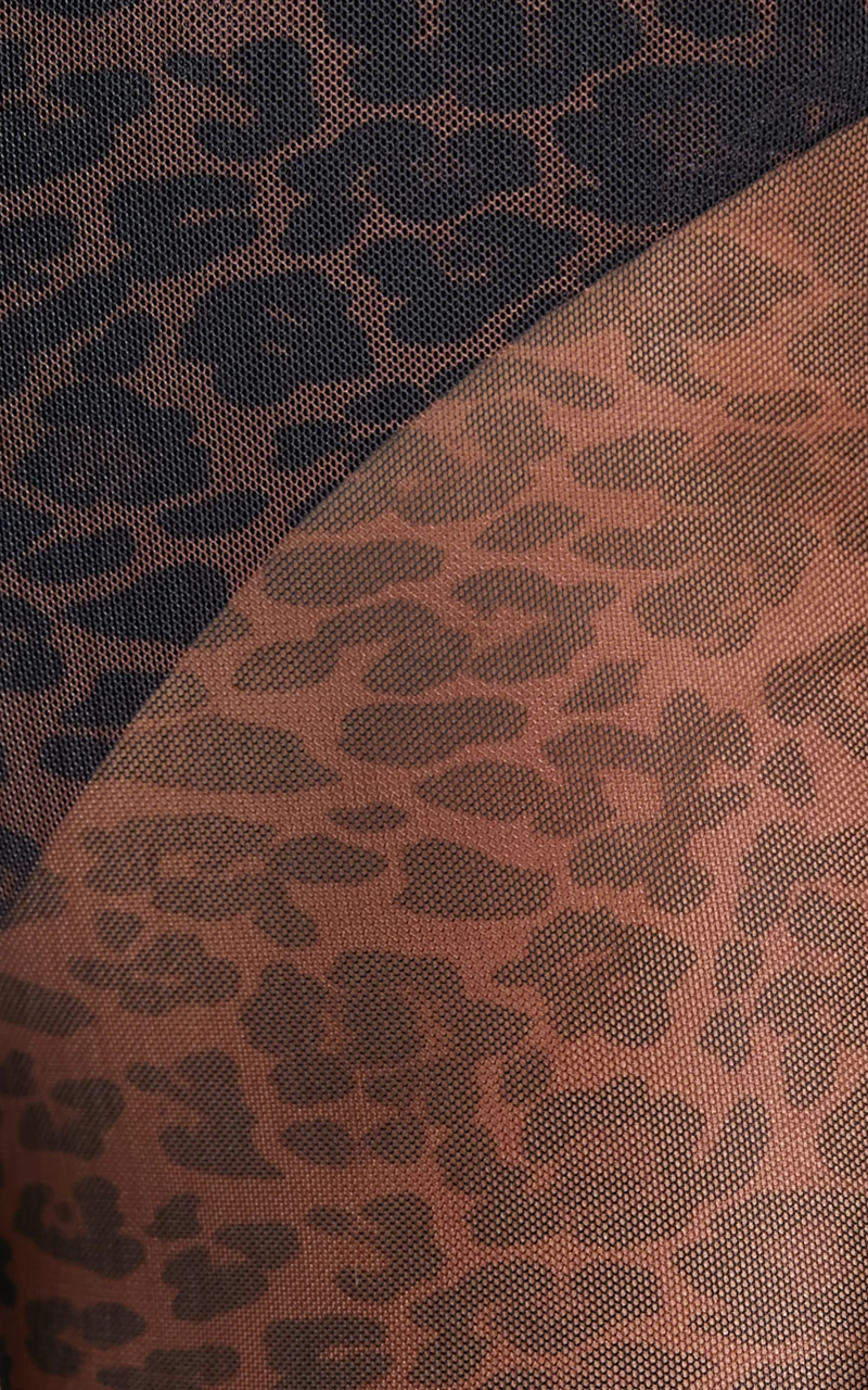 Kerensa Leggings - High Waist Mesh Leggngs in Winter Wild