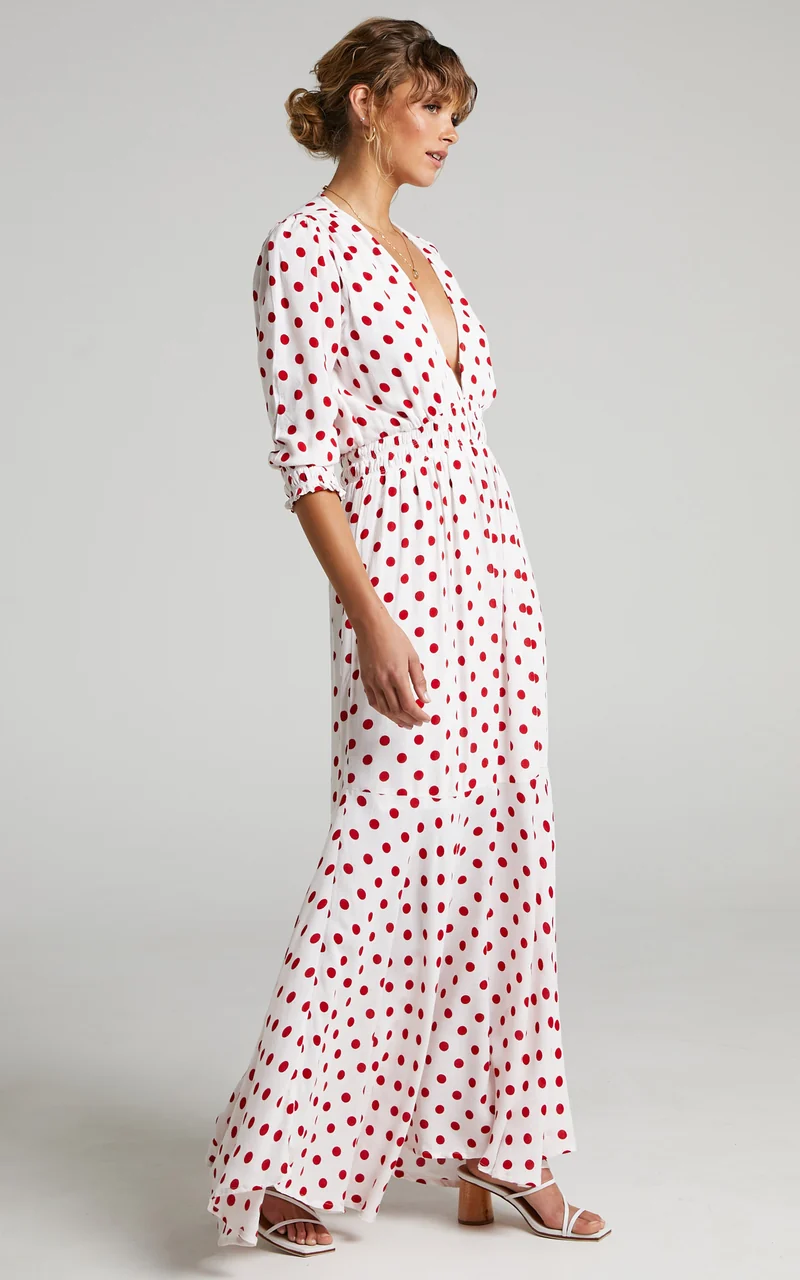 Rue Stiic - Faye Maxi Dress in Elle Polka Dot