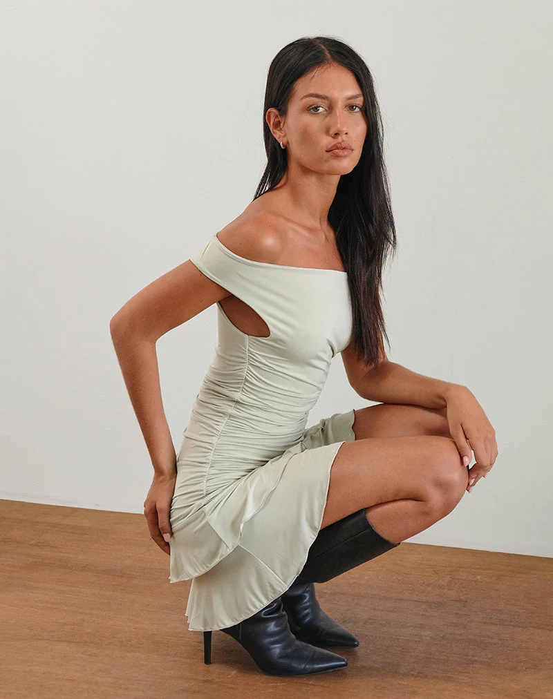 Mini robe à volants Luella, Slinky Sage