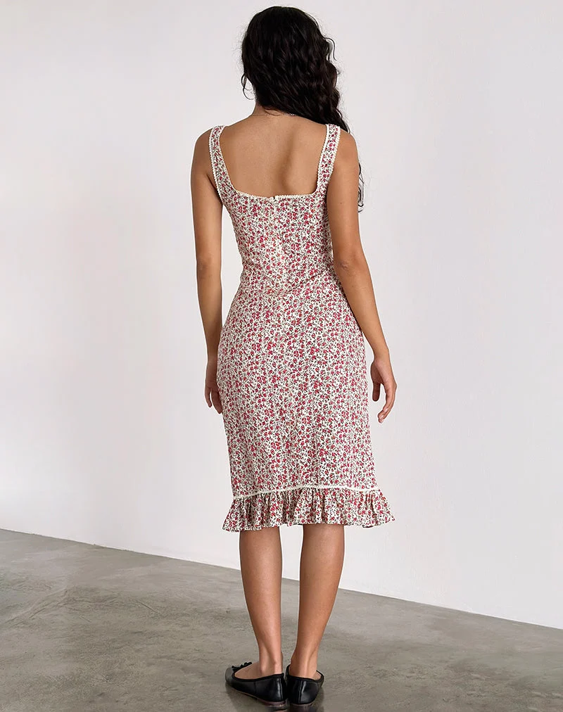 Robe midi Bila en Pretty Ditsy