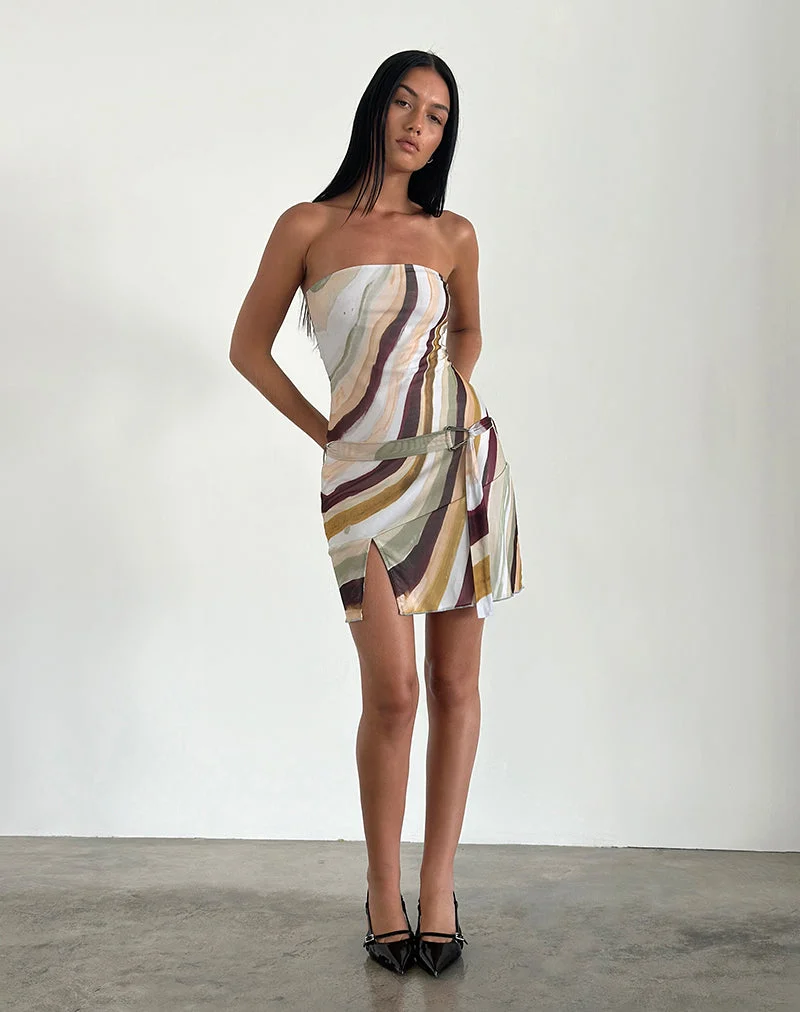 Kevsra Mini robe bandeau en maille Wiggle Sunset