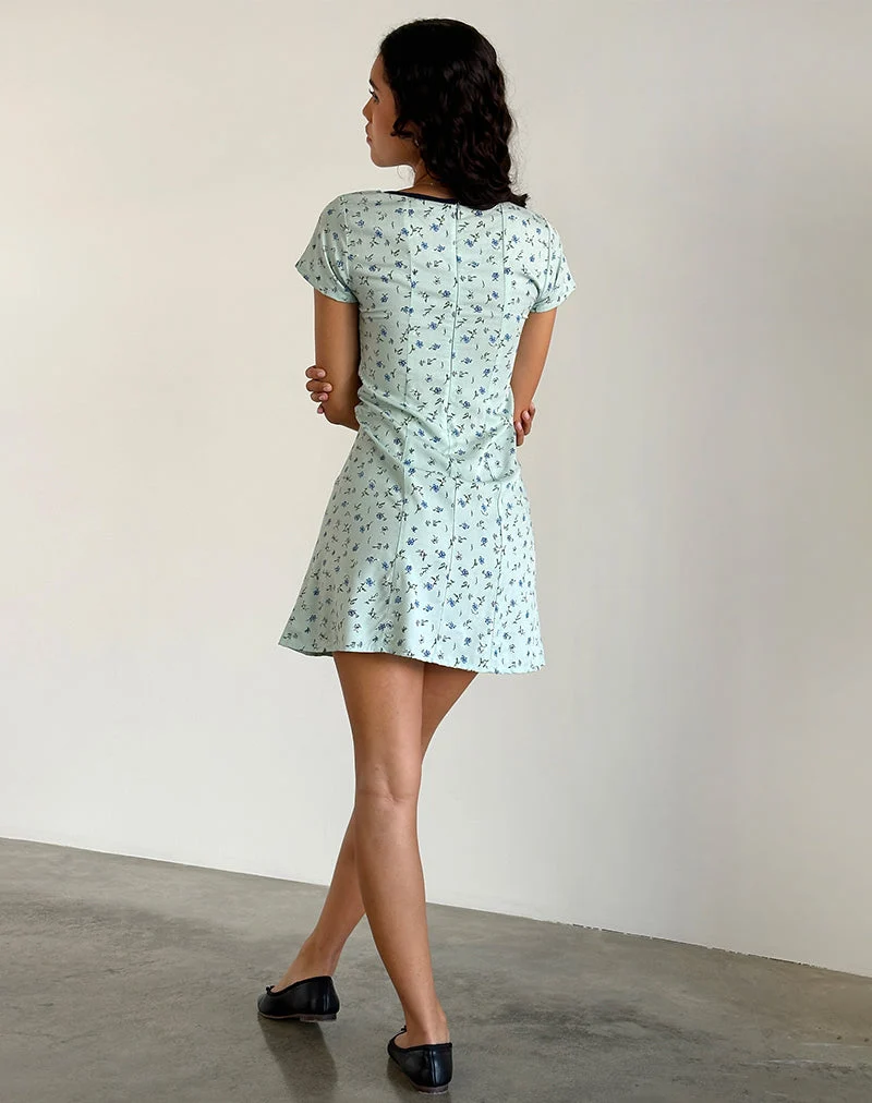 Mini robe Vaiso en Pretty Petal Green