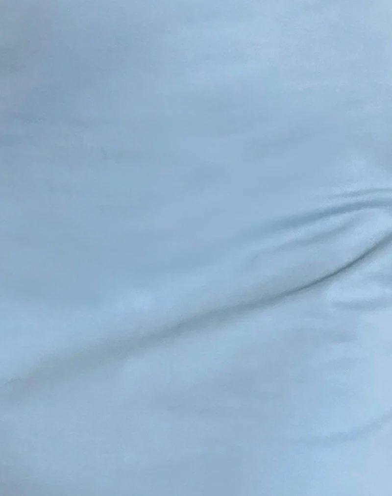 Mini robe Riniko en bleu Nantucket avec bordure blanche