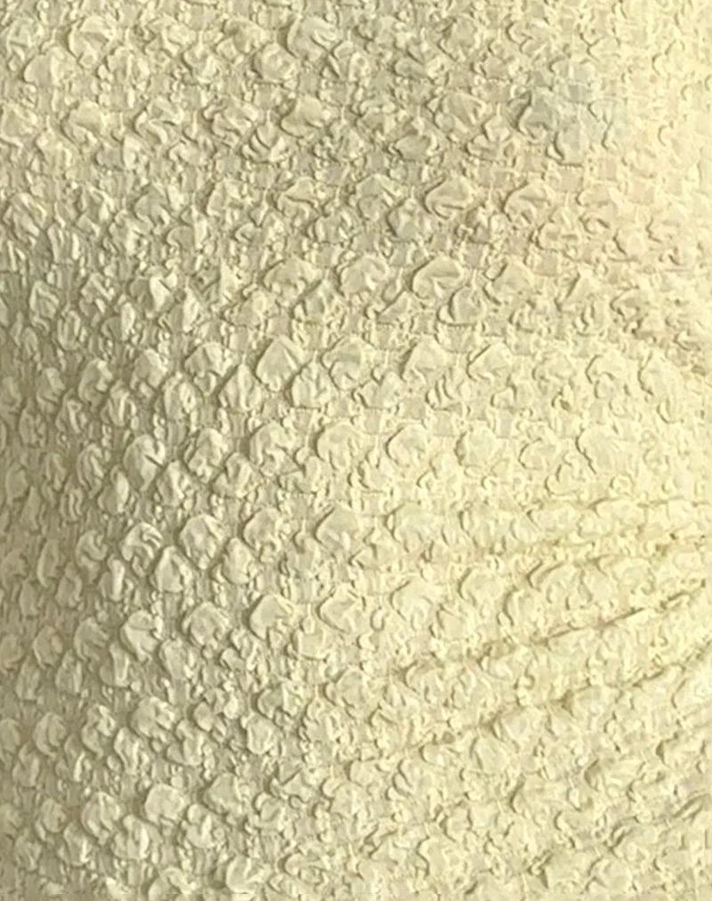 Mohala Top in Bubble Knit Soft Yellow