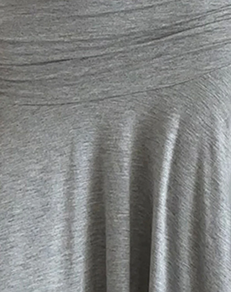 Minijupe Jamelia en jersey doux Gris Marl