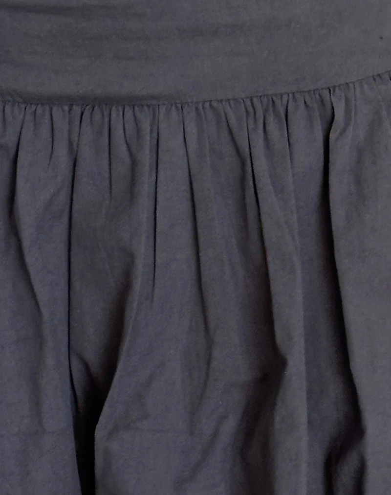 Mini jupe bouffante Kiyowo, gris anthracite
