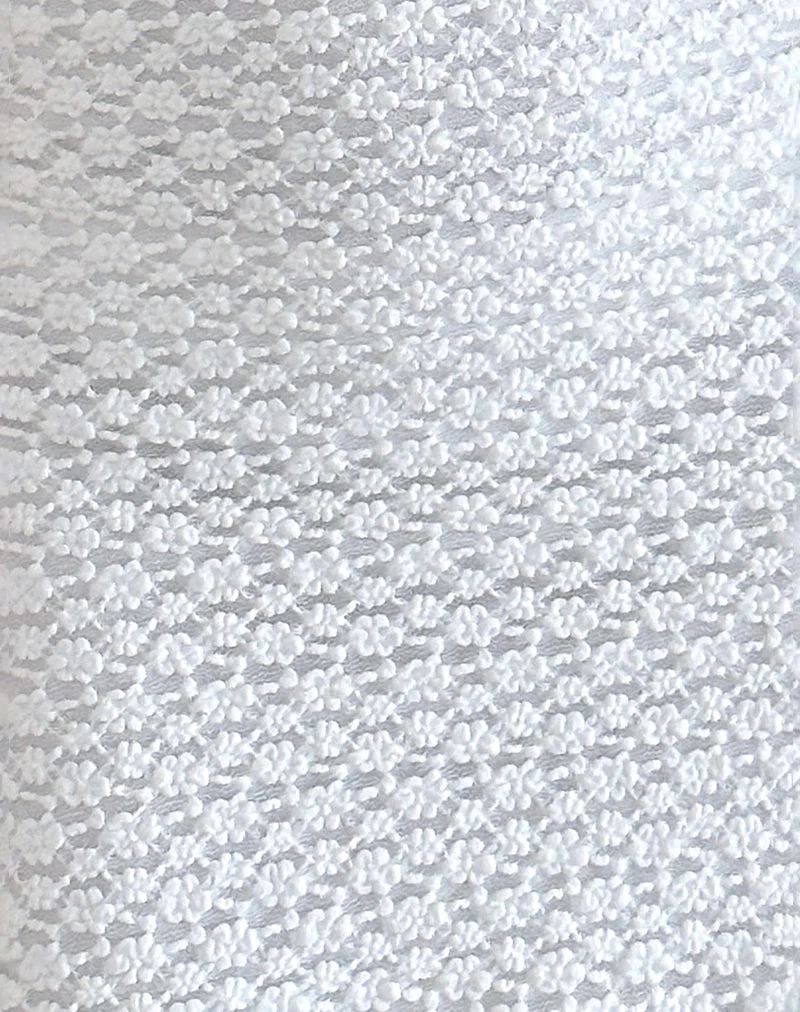 Mini robe Elliana en dentelle Krisan White