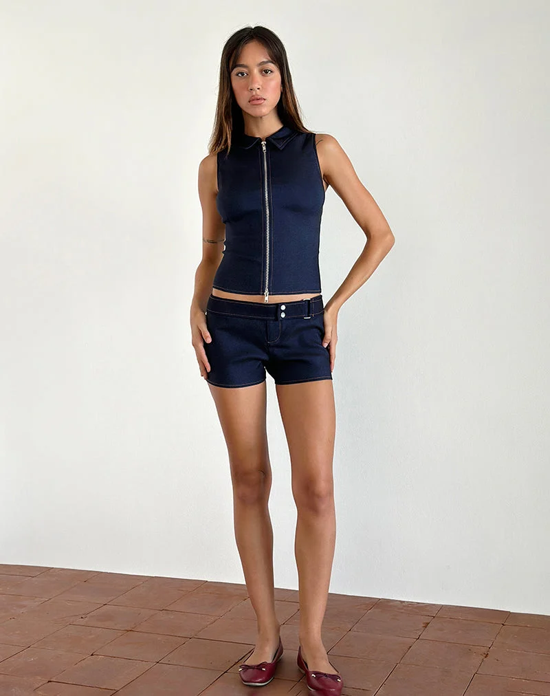 Pantalon Jarli en denim chambray