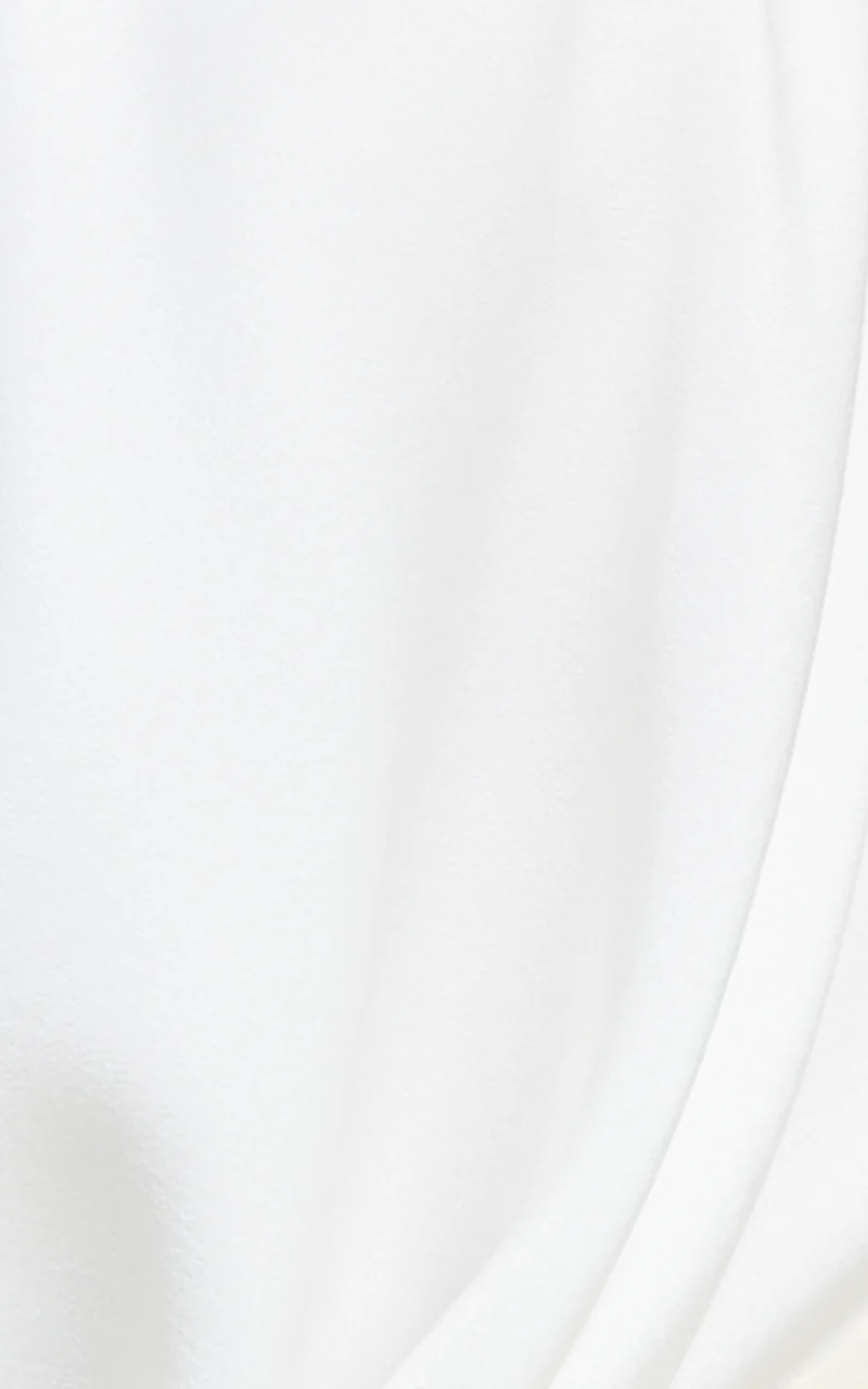 Zephyr Bodysuit - Plunge Neck Cowl Bodysuit in White