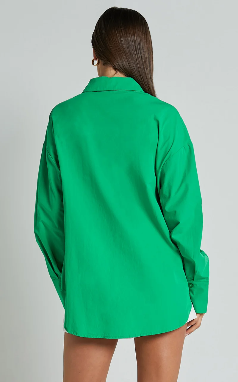 Terah Shirt - Button Up Shirt in Green