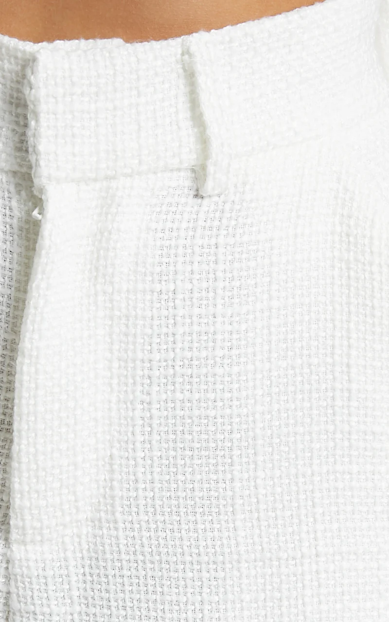 Melbourne Two Piece Set - Twill Two Piece Short Set in White