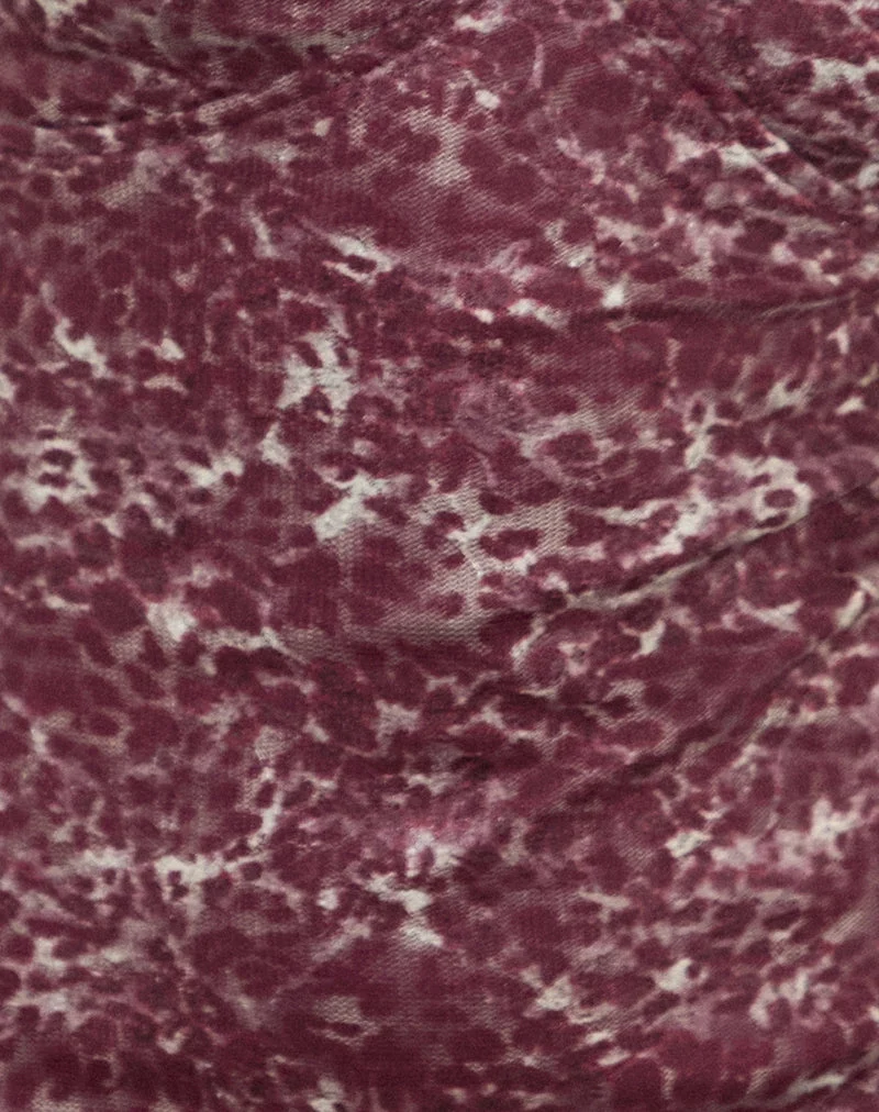 Robe longue Vatika, tissu abstrait Leo Spot