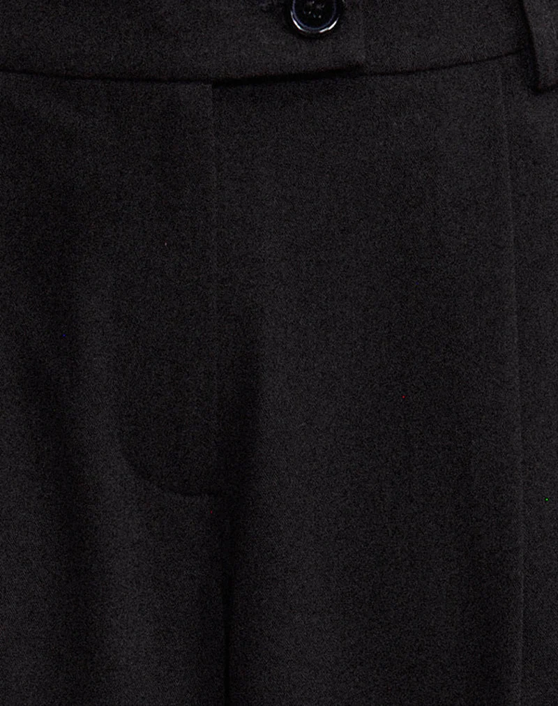 Pantalon large surdimensionné Sakira en noir