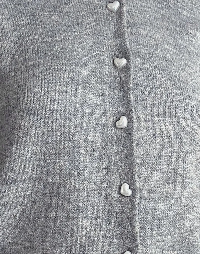 Cardigan Aura en gris poussiéreux