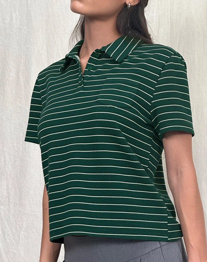 Chemise Bupolo, vert bouteille