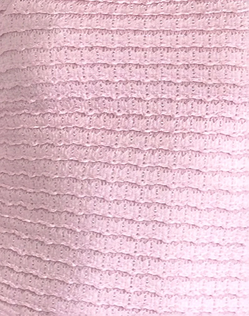Maggha Halterneck Top in Crinkle Pink
