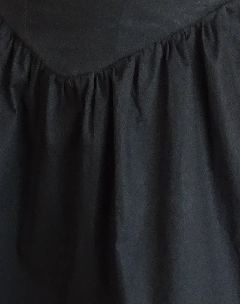 Mini robe bouffante Micala en noir