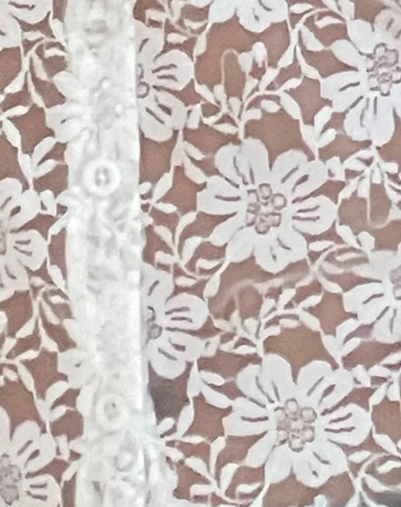 Top en dentelle Mirah, blanc