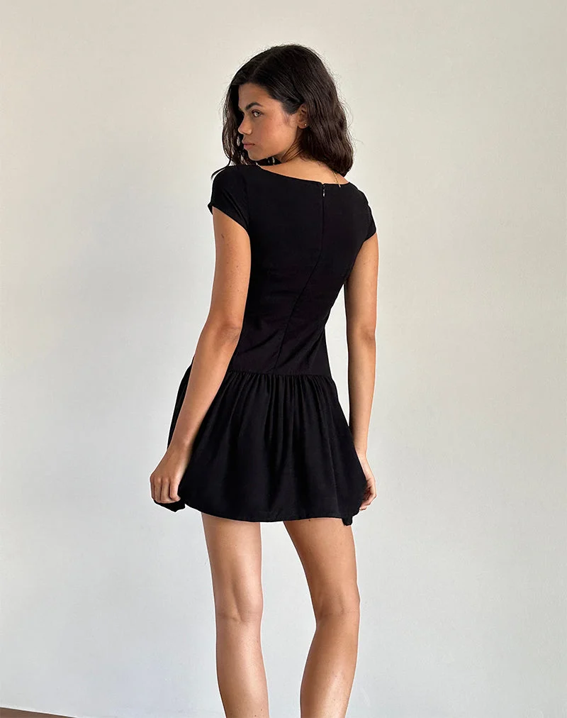 Ohayo Mini robe en noir