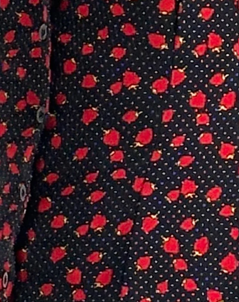 Holmana Mini robe en Strawberry Polka Black