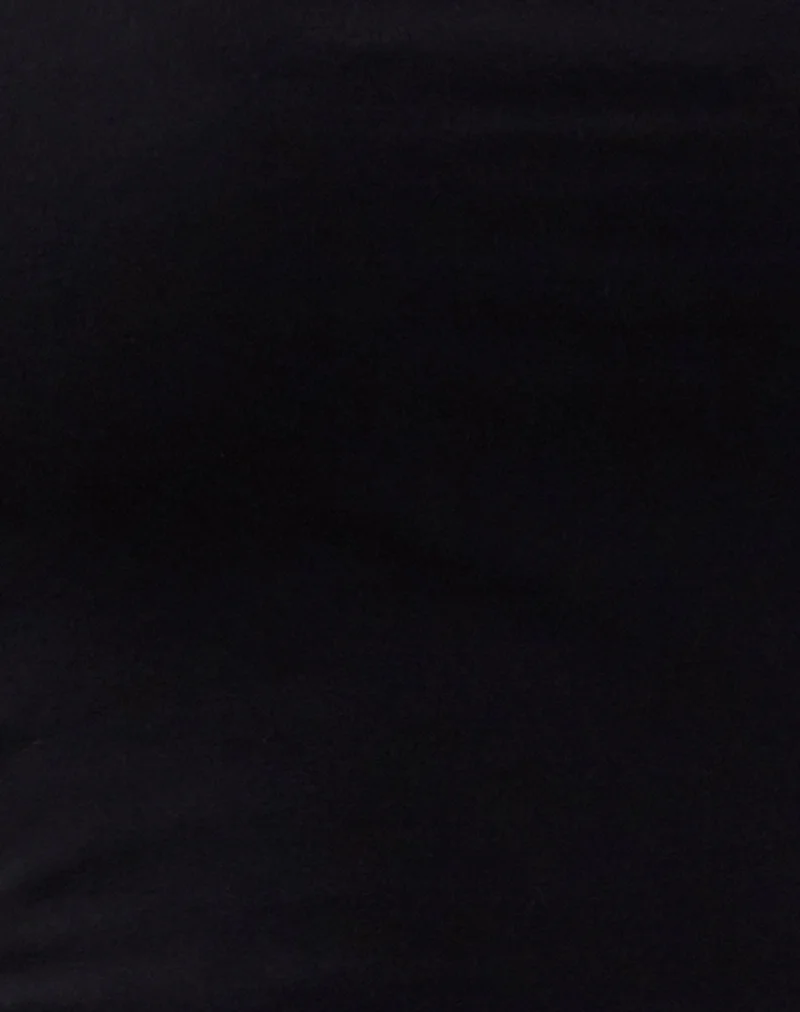 Elia Heavy Lycra Bandeau Top in Lycra Black