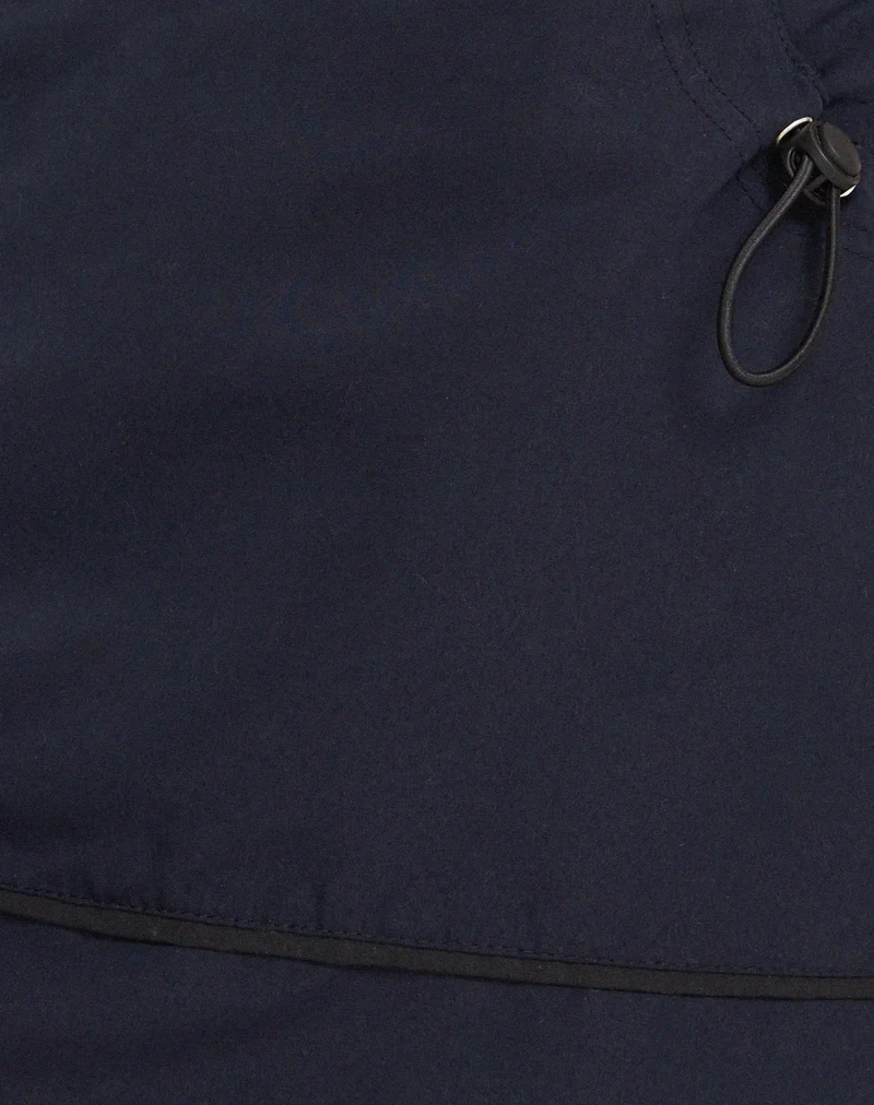 Minijupe Evy Cargo, marine et passepoils noirs
