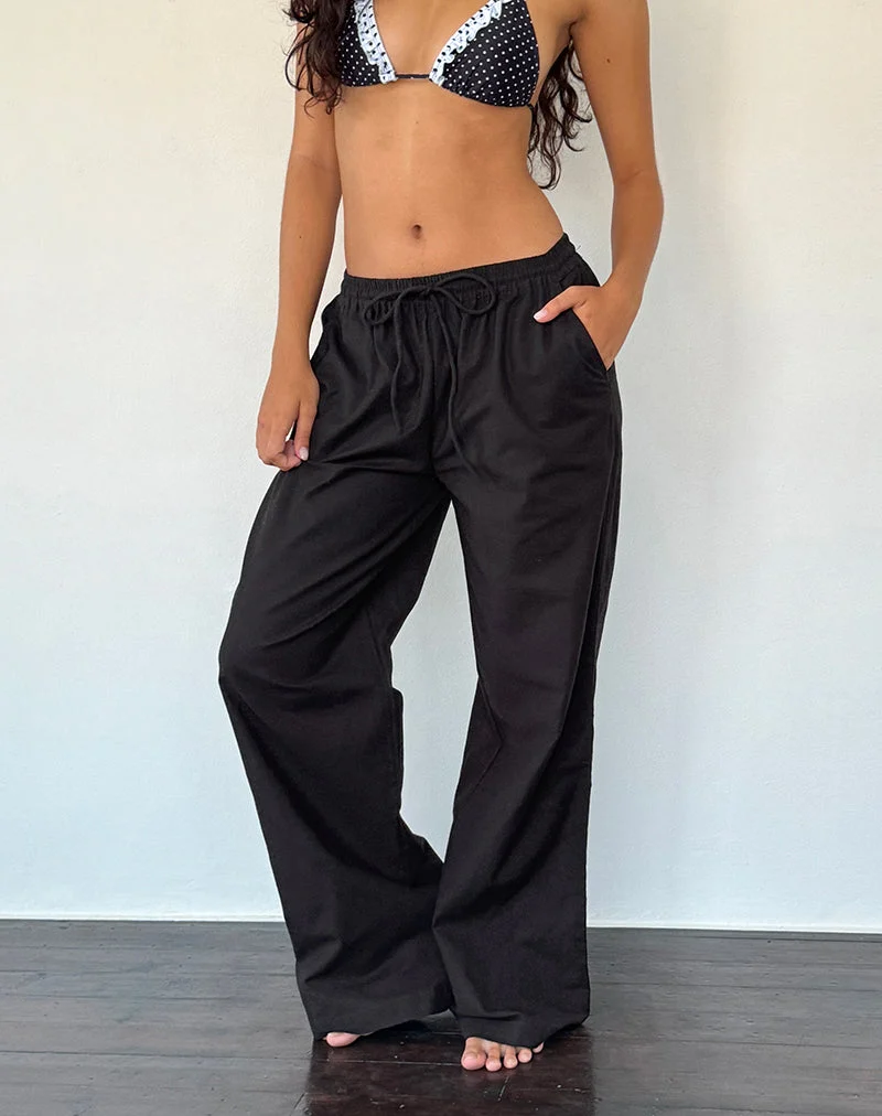 Pantalon large Wasic en noir