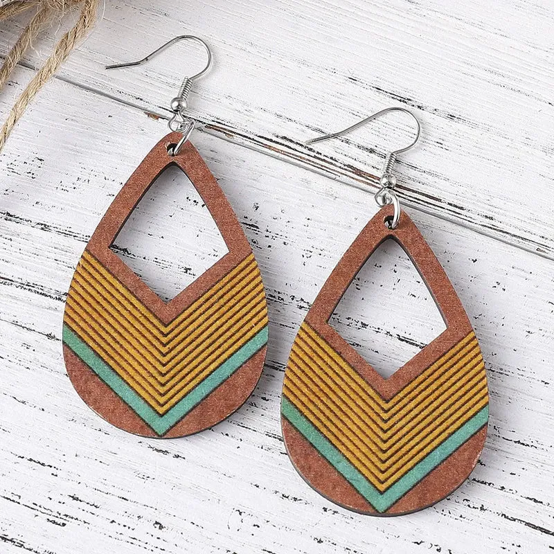 Boucles d'Oreille Bambou Tendance