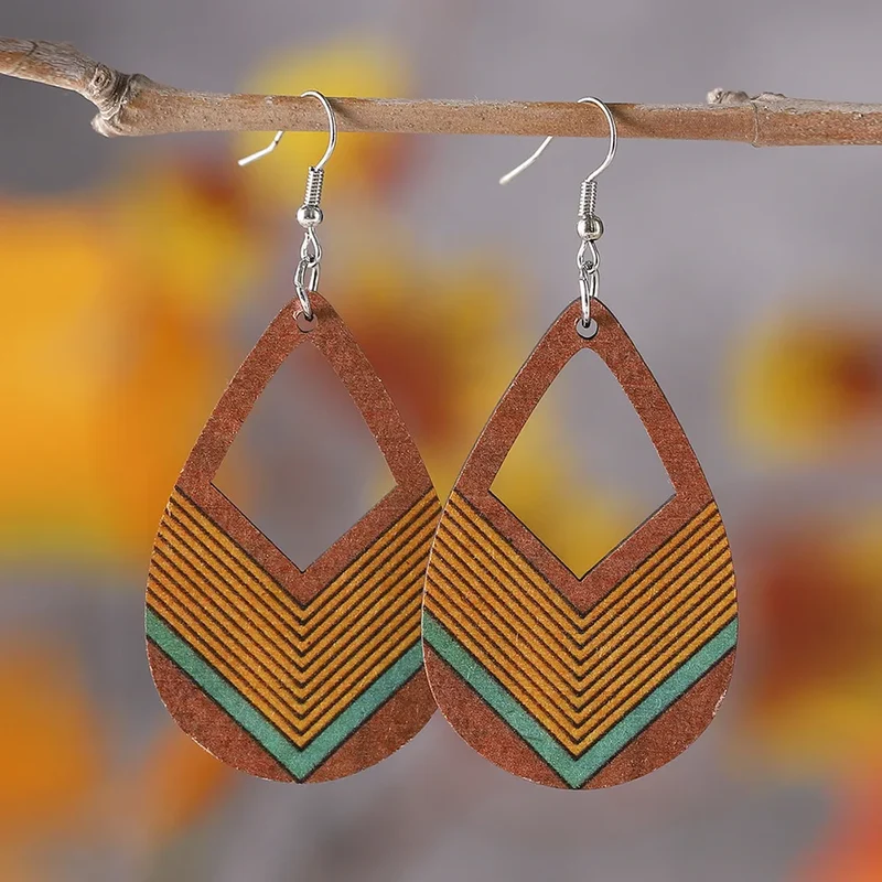 Boucles d'Oreille Bambou Tendance