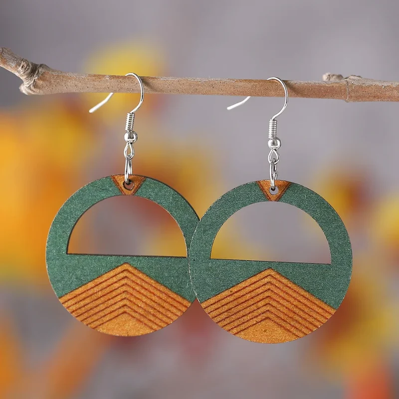Boucles d'Oreille Bambou Tendance
