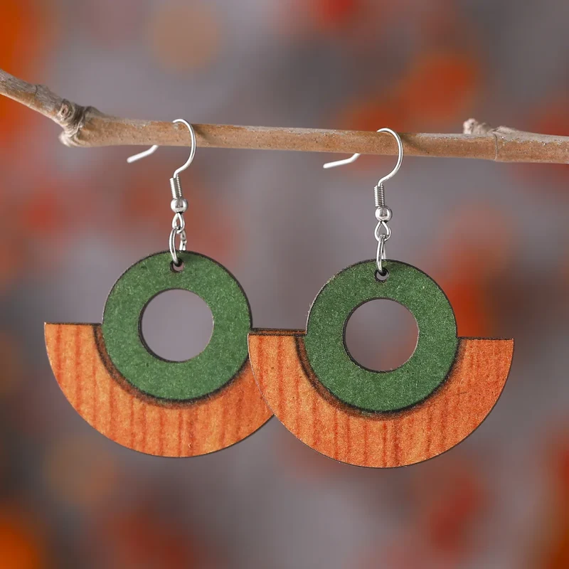 Boucles d'Oreille Bambou Tendance