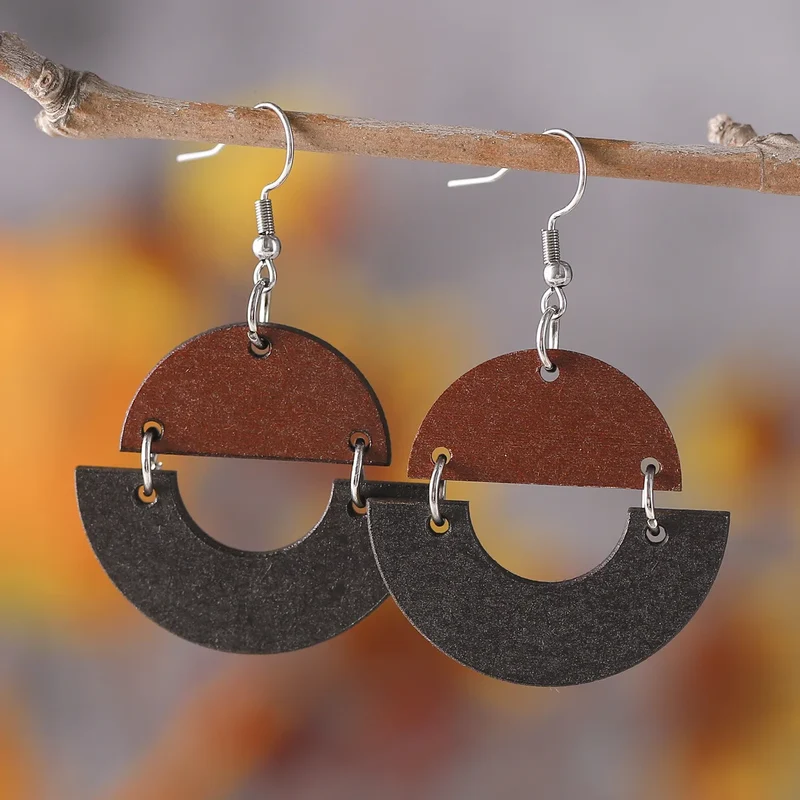 Boucles d'Oreille Bambou Tendance