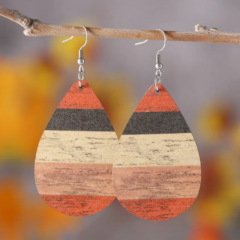 Boucles d'Oreille Bambou Tendance