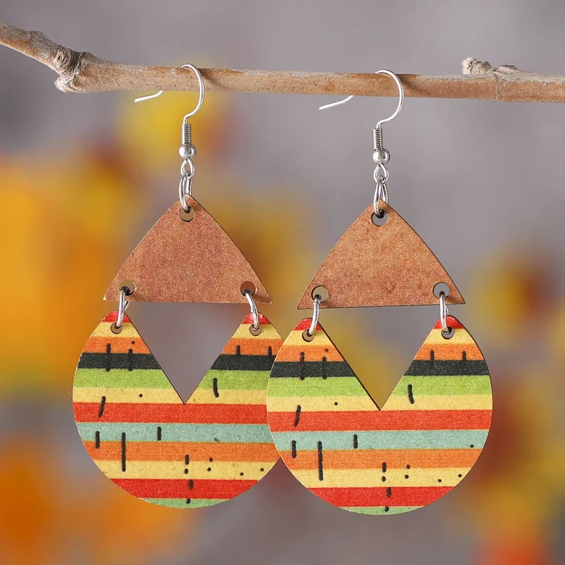 Boucles d'Oreille Bambou Tendance