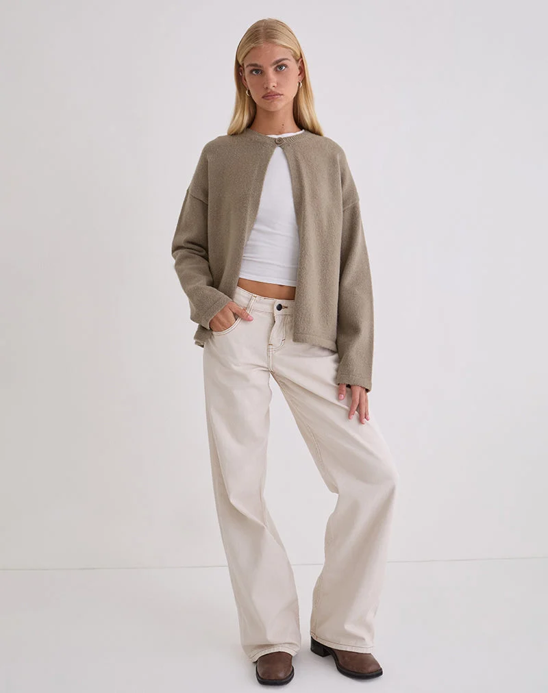 Cardigan Maureen en taupe