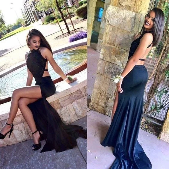 Robe de bal longue dos nu | Robe De Soirée Noir