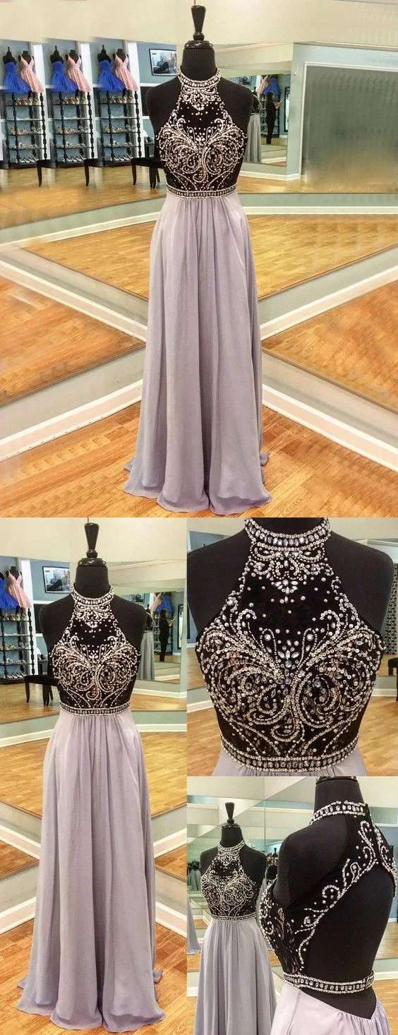 Robe d'invité de mariage robe longue formelle robe de bal licou