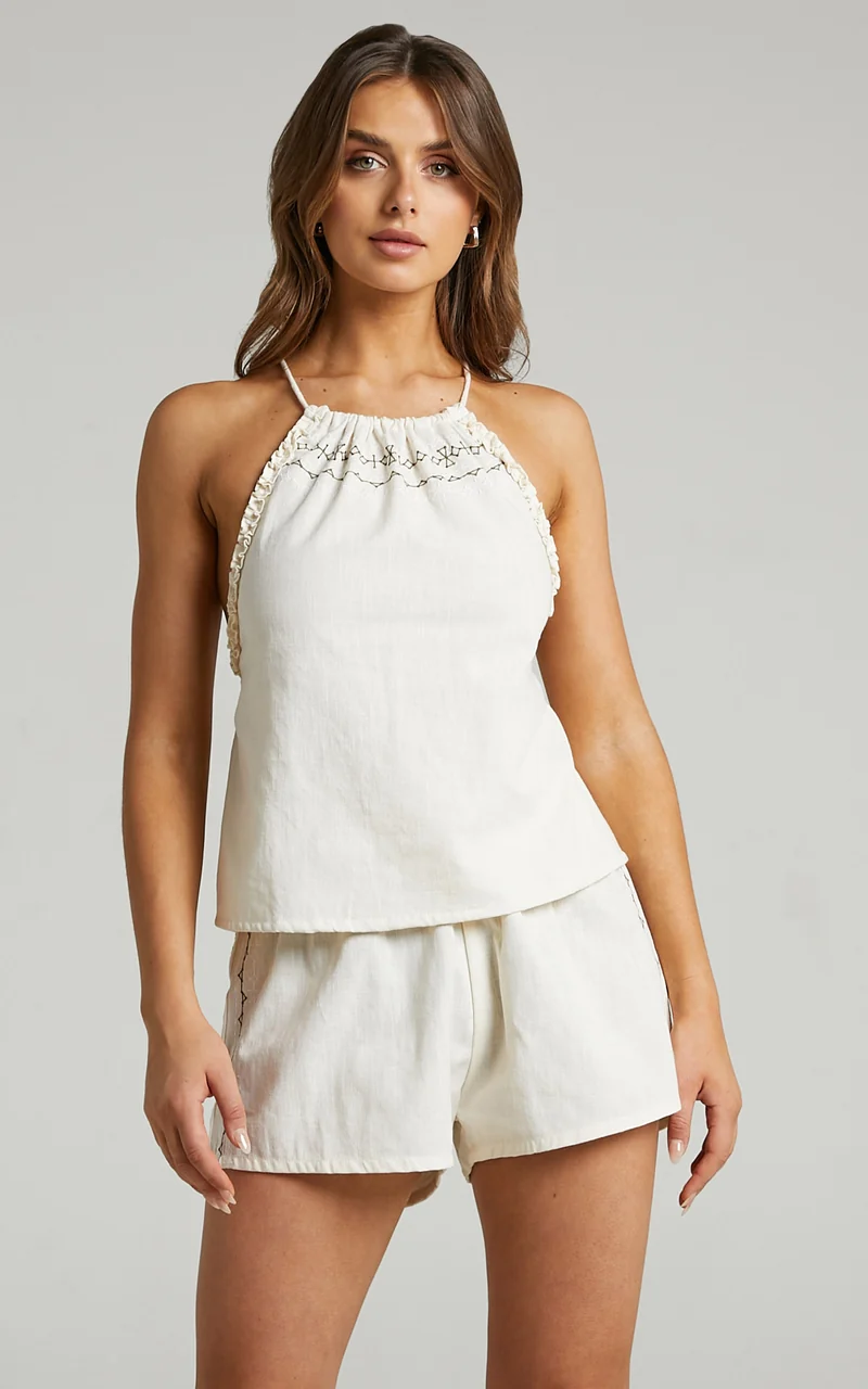 Rue Stiic - Lucia Short in Pearl White