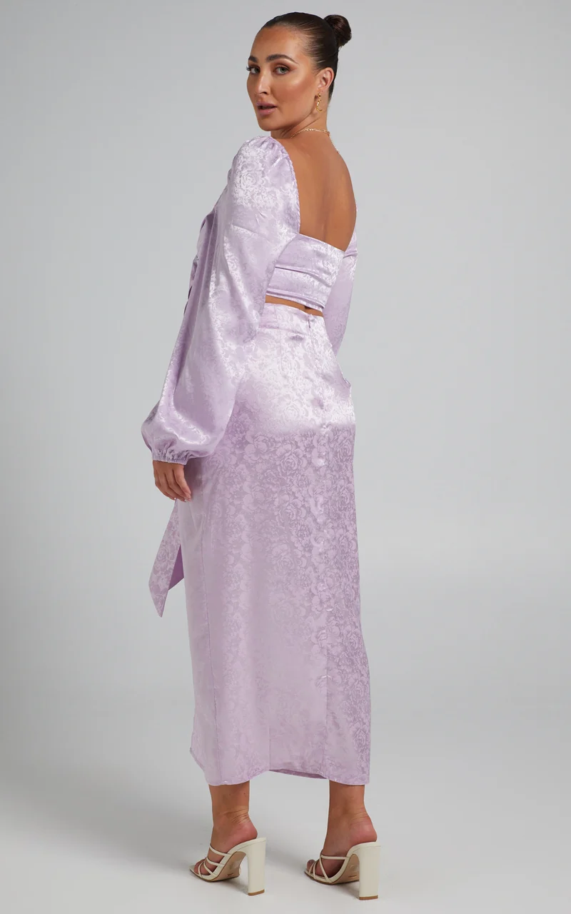 Runaway The Label - Roxie Midi Skirt in Lilac