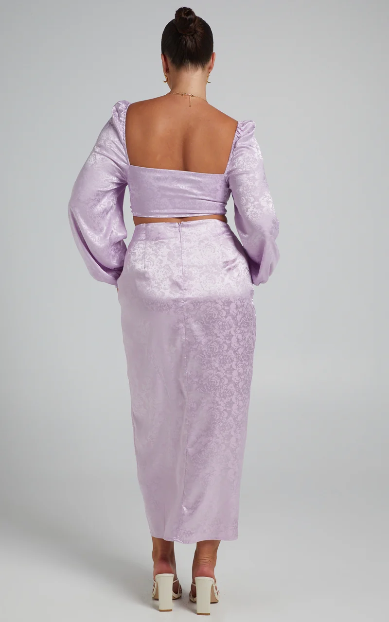 Runaway The Label - Roxie Midi Skirt in Lilac