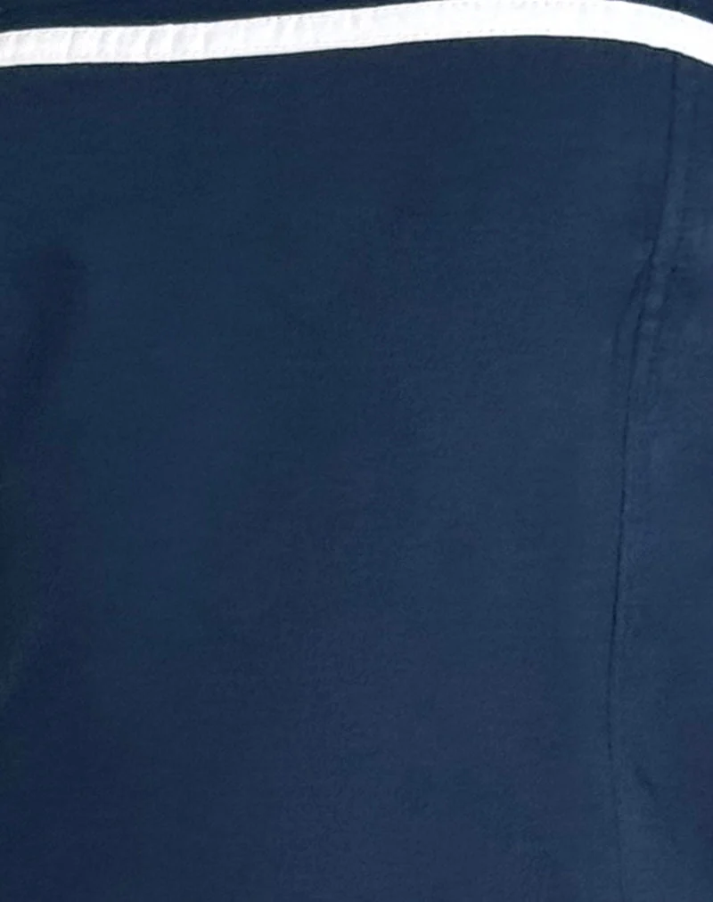 Rodha Cami Mini Robe en Popeline Navy