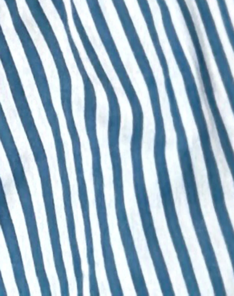 Tiga Bralette à petites rayures Vertical Blue
