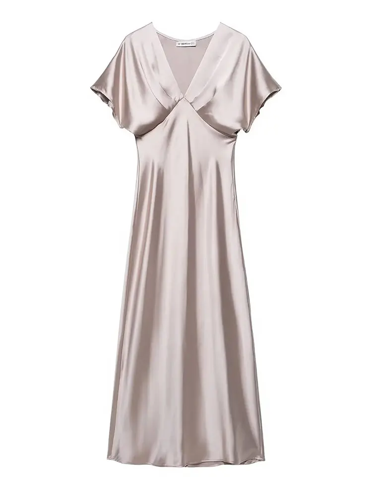 Robe Chic en Tissu Satin