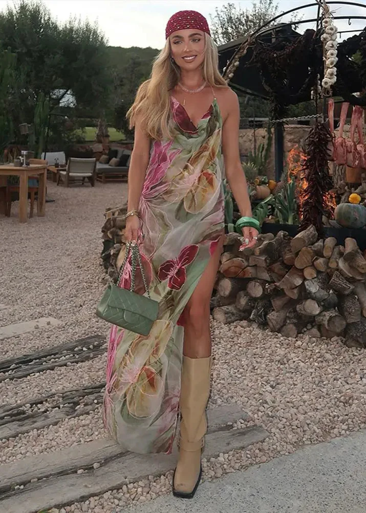 Robe boheme imprimée