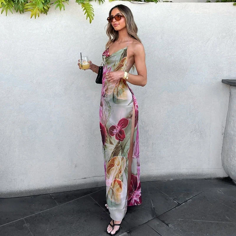 Robe boheme imprimée